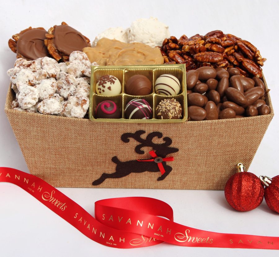 Reindeer Collection Gift Basket